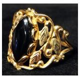 10K Gold Ring With Purple Stone, Size 10, Approx 5.24 g Total Weight
