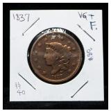 1833, 1835, And 1837 Liberty Head Large Cents