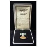 50th Anniversary World War II Women On The Homefront Commemorative Medal And Ribbon In Case