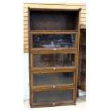 Modern 5-Shelf Barrister Bookcase, Without Top Door, 71.5" High x 36" Wide x 12" Deep