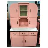 Vintage Hoosier Cabinet With Many Storage Compartments, 68" High x 40" Wide x 25" Deep