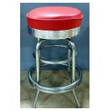 Admiral Industries 1950s Style Diner Stool With Swivel Seat