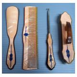 Vintage Vanity Set, Includes Mirror, Brush, Comb, Shoe Horn And More