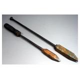 Beall Brothers Antique Soldering Irons With Brass Ends