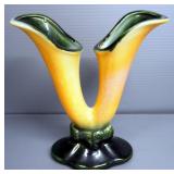 Miramar 700 Ceramic Candy Dish With Lid And 2 Unmarked Vases