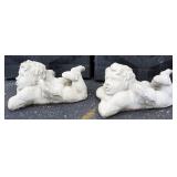 Angel Concrete Garden Gnomes, Qty 2