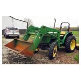 1996 John Deere 5200 Diesel Utility Tractor With 520 5