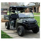 2010 Polaris Ranger, Diesel Powered Utility Vehicle, VIN 4XATH90D2B2172395, Powers On, 904cc Engine,