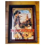 Framed Winchester Ammunition Mirrored Back Wall Print, 32.5" x 22.5"