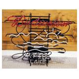 Electric Neon Budweiser At The Lake Sign, 25" x 30"
