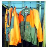Safety Orange Hunting Apparel, Including Columbia Insulated Jacket, BirdNLite, Carhartt, And Dunn