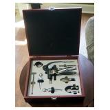 Tesoro 9 Piece Wine Bottle Opener Set, Includes Corkscrew, Stopper, Foil Cutter, And More, In Wood C