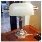 28" Table Lamp With Tapered Square Shade And Desk Lamp, 15.5"