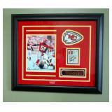 Framed 1988 Dick Butkus Award, Kansas City Chiefs Derrick Thomas, Includes Certificate Of Authentici