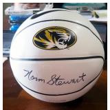Autographed Missouri Tigers Basketball, Signed By Norm Stewart And Kim Anderson