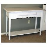 Solid Wood Single Drawer Sofa Table, 33" x 45" x 18"