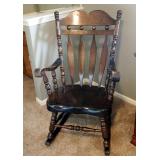 Solid Wood Rocking Chair, 43" x 26" x 31"