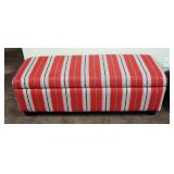 Upholstered Storage Bench With Hinged Lid, 18" x 52" x 19"