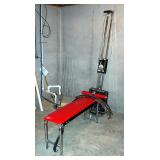 DP Fit For Life Weight Bench, With 110lb Stacked Weight Pulley System