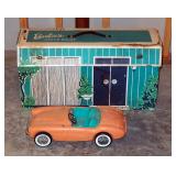 Vintage Barbie Dreamhouse With Accessories, Convertible Car, And Assorted Barbie Dolls