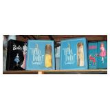 Vintage Hello Dolly Costume Cases For My Teenage Doll, Qty 2, Skipper Carrying Case, And Assorted Ba