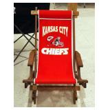Kansas City Chiefs Wood Framed Folding Lounge Chair