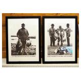 Framed Under Glass Humorous Waterfowl Prints, Qty 2, 23" x 17"