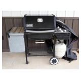 Weber Genesis Silver 3 Burner Propane Grill, On Wheels, With Propane Bottle, Electric Ignition, And 