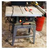 Craftsman Electric Table Saw, Model 137.248880, On Stand