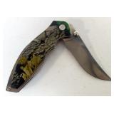 Buck Folding Knife #3078 Kalinga, With Camo Nylon Sheath, New