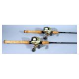 Quantum ACS Reels On St. Croix Rods, Qty 2 Both Fast Action, 1 Is 6