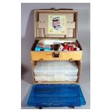 Fishing Supplies, Includes Lures, Bobbers, Tools, And More In Plano Over And Under Tackle Boxes