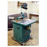 Grizzly Shaper, Model G1026, 3HP, Single Phase, With M-3 Baby Feeder, Mobile Base And Cutters