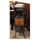 Antique Multigraph Letterpress, Model 100, On Stand, Including Print Letters, 43" x 20" x 17"