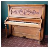 Antique WW Kimball Co. Upright Piano, No 211413, 57" x 63" x 28"