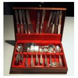 International Sterling Flatware Set, including Knives, Spoons, Forks, And Serving Pieces, In Lined W