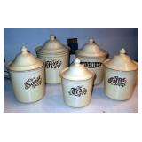 Pfaltzgraff Village Stoneware Village Cannister Set