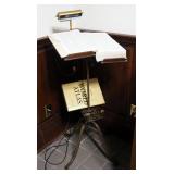 Vintage Cast Iron Lighted Book Stand, Fully Adjustable, 1966 Webster