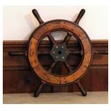 Wood Ship Wheel, 24" Round
