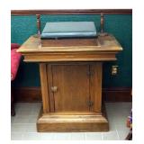 Vintage Garnett Church Furnishings Co. Solid Wood Preacher