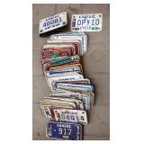 Motorcycle License Plate Collection, Including Kansas, Missouri, Colorado, Texas, And Florida, Appro