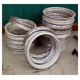 Aluminum Motorcycle Rims, Various Sizes, And Spoke Pattern