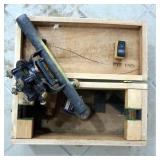 Vintage Berger Surveyors Transit, In Wood Box, And Tripod
