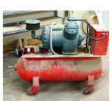 Electric Air Compressor With Carrier Motor Model 6F25-119, Powers On