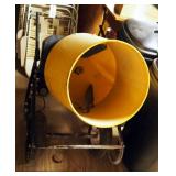 Electric 2-Wheel Cement Mixer, Unknown Volume, 42" x 44" x 26"