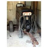 Lincoln Shield Arc SA-200 F163 DC Welder With Leads On Single Axle Trailer