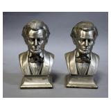 Heavy Silver Tone Metal Bookends, Qty 2