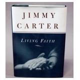 Living Faith By Jimmy Carter, 1996, 1st Edition, 1st Printing, In Dust Jacket, Signed