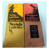 Code Of The West, Nevada, Wanderer Of The Wasteland, Zane Grey, 1st Editions, 1st Printings, Qty 4