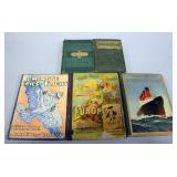 Book Of Ships, Young Folks Travels, And More, Illustrated, Qty 5